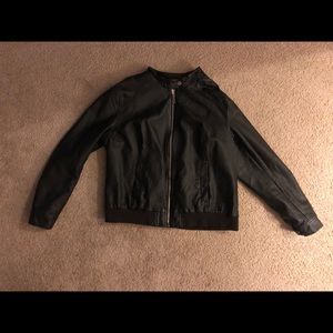 Faux leather jacket